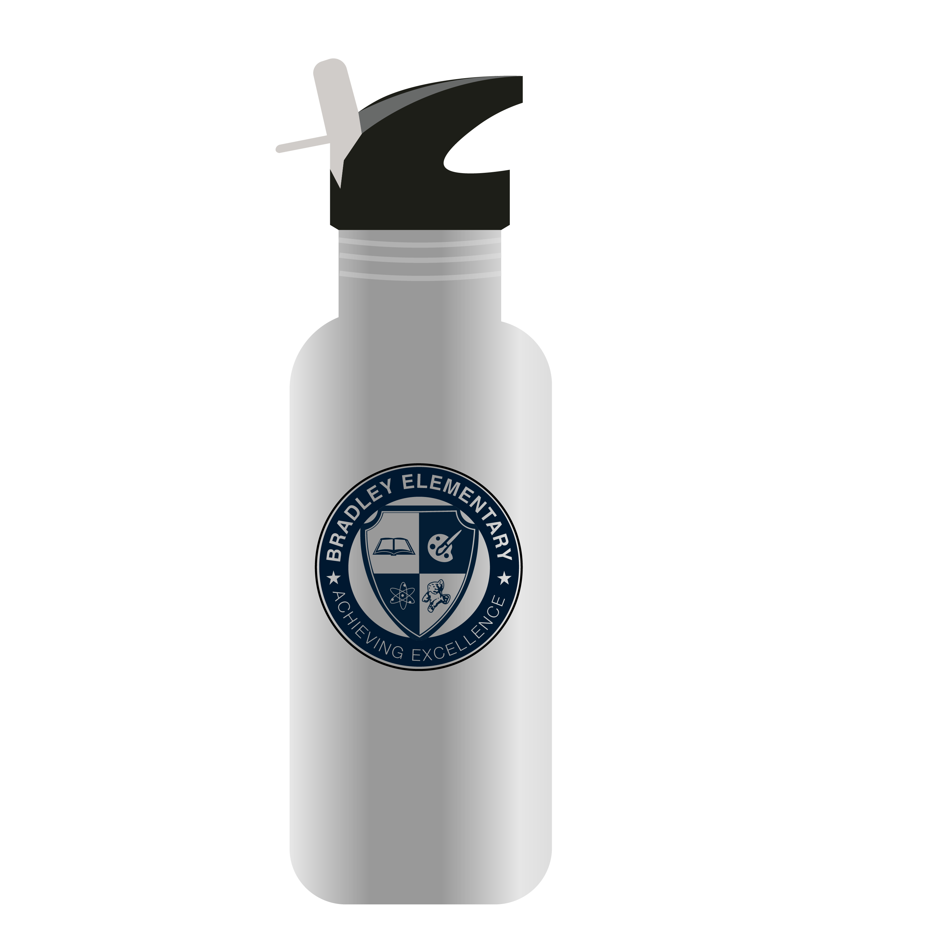 Bradley Elementary School STAINLESS STEEL WATER BOTTLE STEM/STRAW TOP